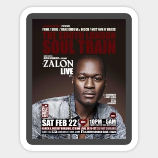 POSTER - THE SOUTH LONDON - SOUL TRAIN ZALON Sticker